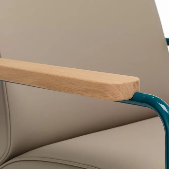 Fauteuil de Salon lenestol Prouvé Gris Vermeer