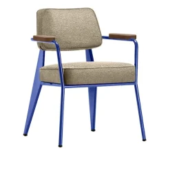 Fauteuil Direction lenestol Prouvé Bleu Marcoule