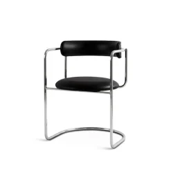 FF Cantilever Chair Rounded Chrome Legs