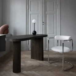 FF Cantilever Chair Rounded Chrome Legs