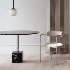 FF Chair Rounded Chrome Legs