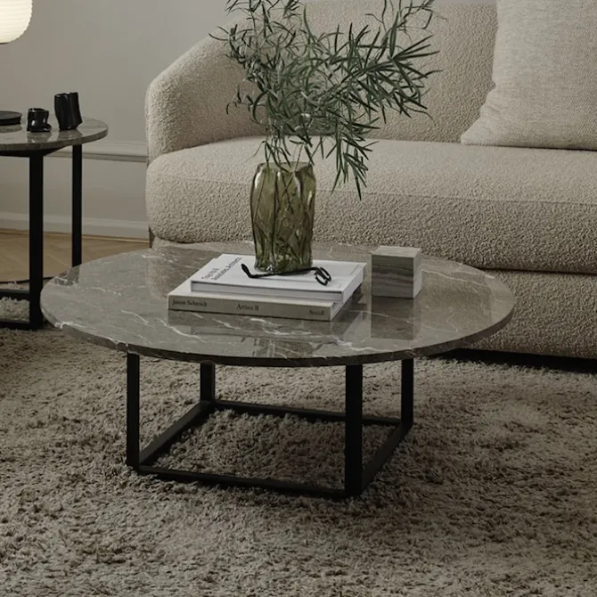Florence Coffee Table Top Ø90 / Gris du Marais