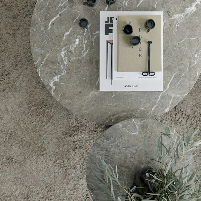 Florence Coffee Table Top Ø90 / Gris du Marais