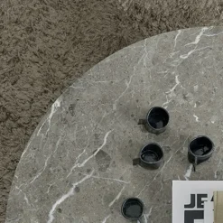 Florence Dining Table Ø120 / Gris du Marais Marble