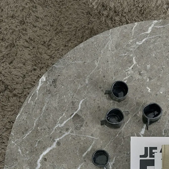 Florence Dining Table Ø120 / Gris du Marais Marble