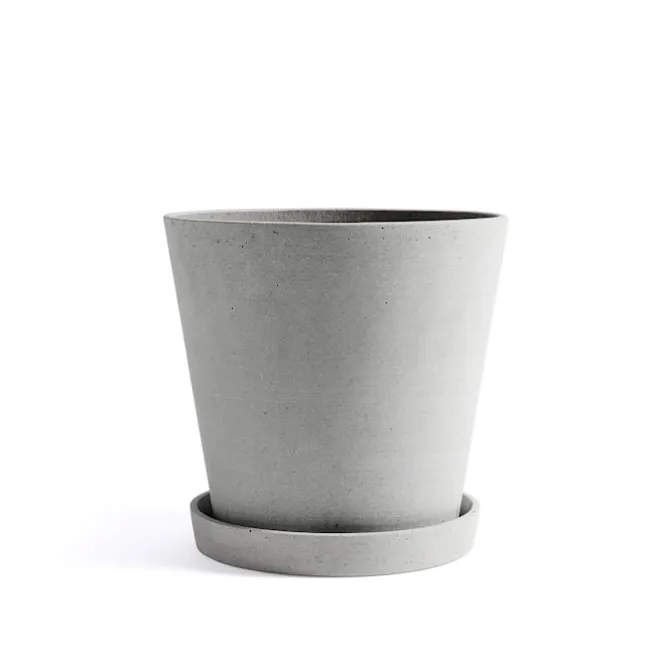 Flowerpot potte & fat Grey