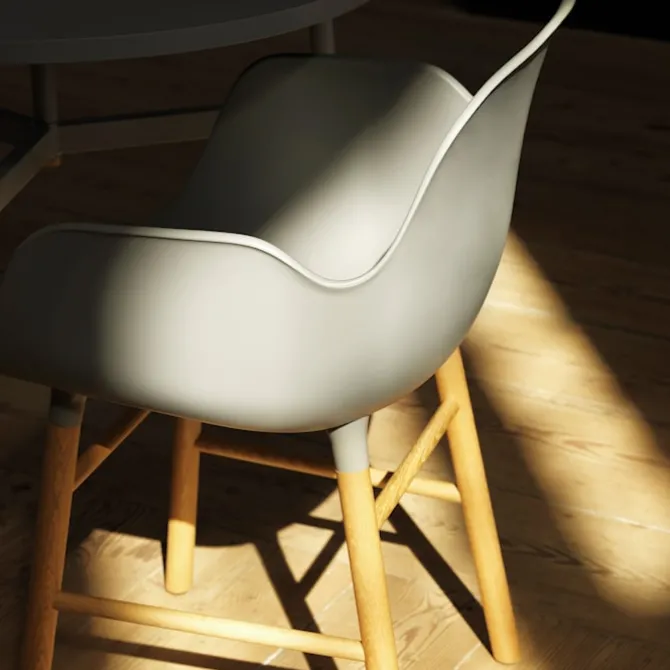 Form Armchair Walnut