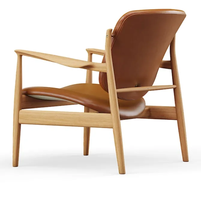 France stol Dark oiled oak