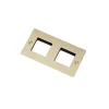 2G Wall Plate Horizontal No Infills