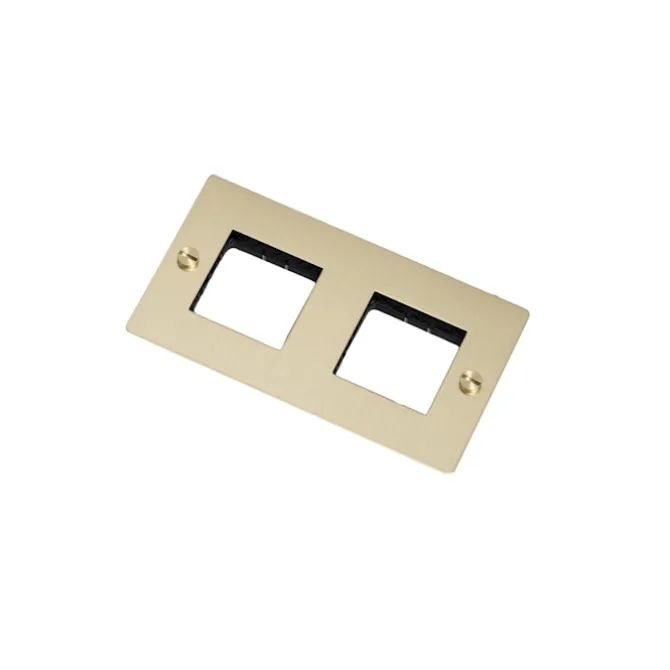 2G Wall Plate Horizontal No Infills