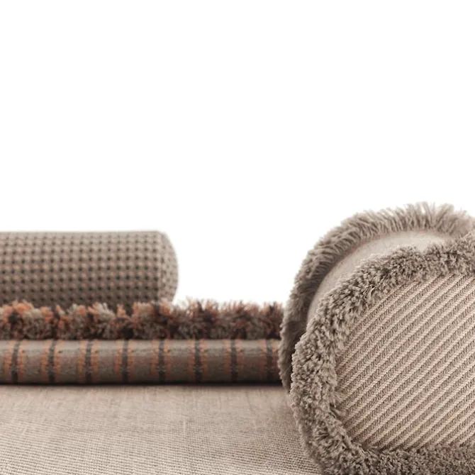 Garden Layers Rug - Diagonal Almond/Ivory