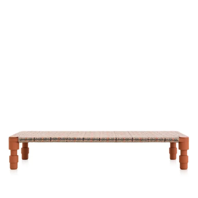 Garden Layers Single Indian Bed - Tartan Terracotta