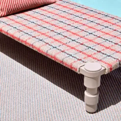 Garden Layers Single Indian Bed - Tartan Blue