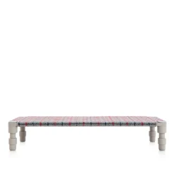 Garden Layers Single Indian Bed - Tartan Blue