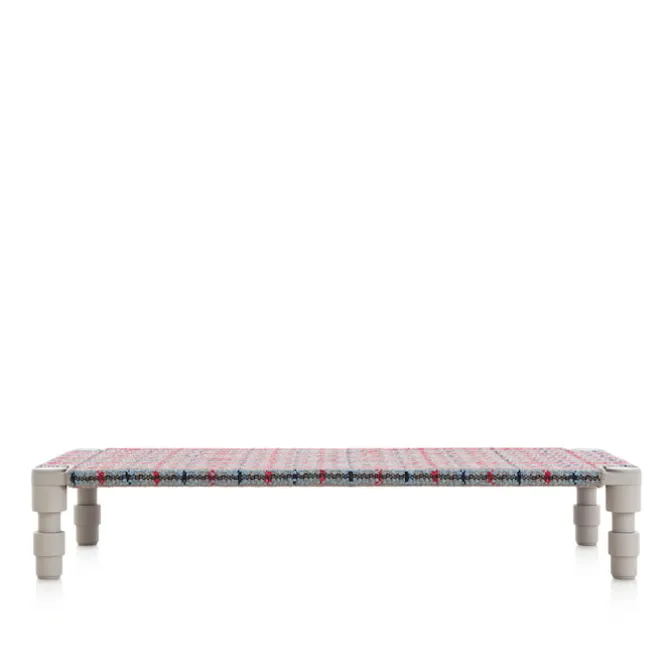 Garden Layers Single Indian Bed - Tartan Blue