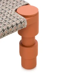 Garden Layers Single Indian Bed - Gofre Terracotta