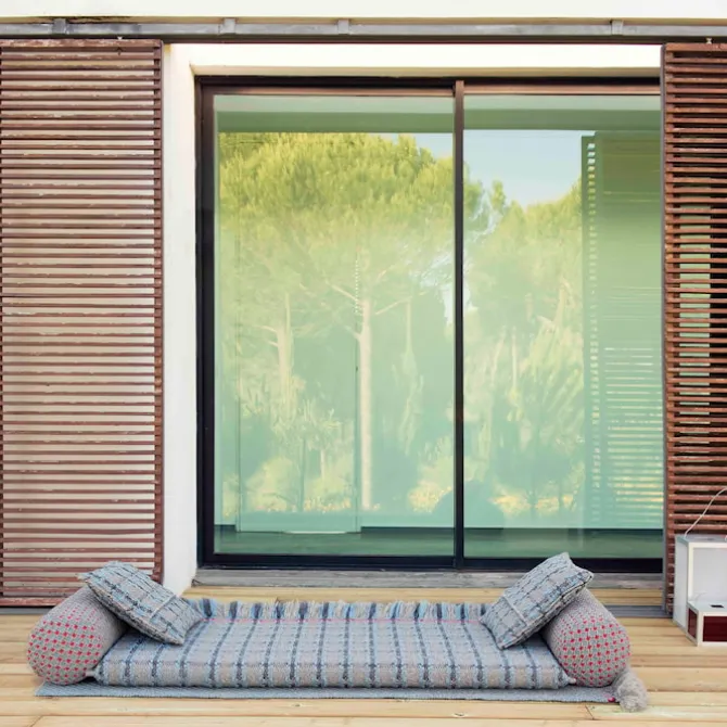 Garden Layers Small Mattress - Checks Blue