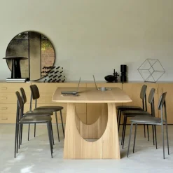 Geometric Dining Table Oak