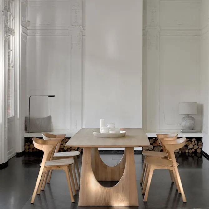 Geometric Dining Table Oak