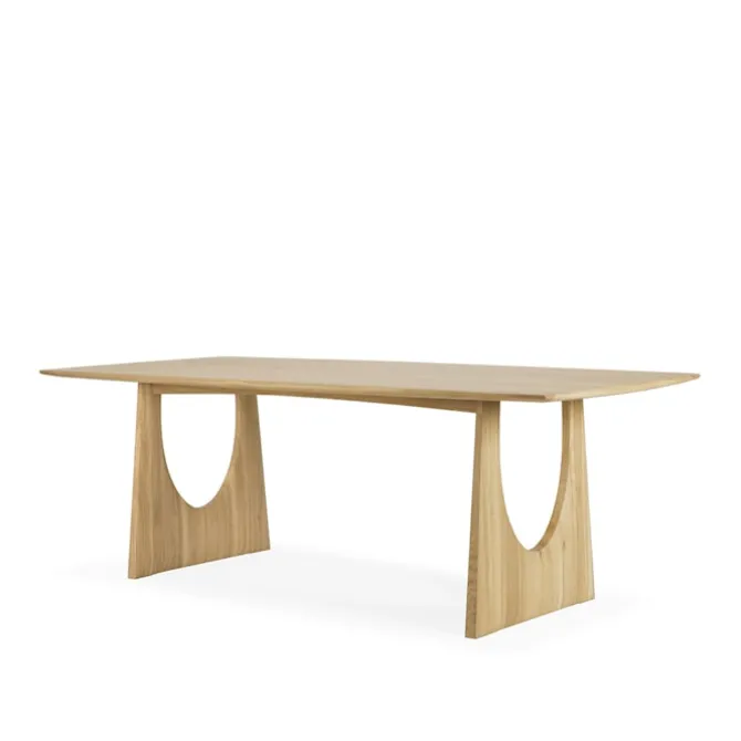 Geometric Dining Table Oak