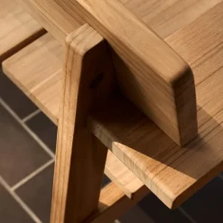 GL101 Timbur Outdoor Bench, Ubehandlet teak