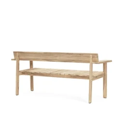 GL101 Timbur Outdoor Bench, Ubehandlet teak