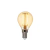 Glødelampe med LED-globus Amber 5W E14