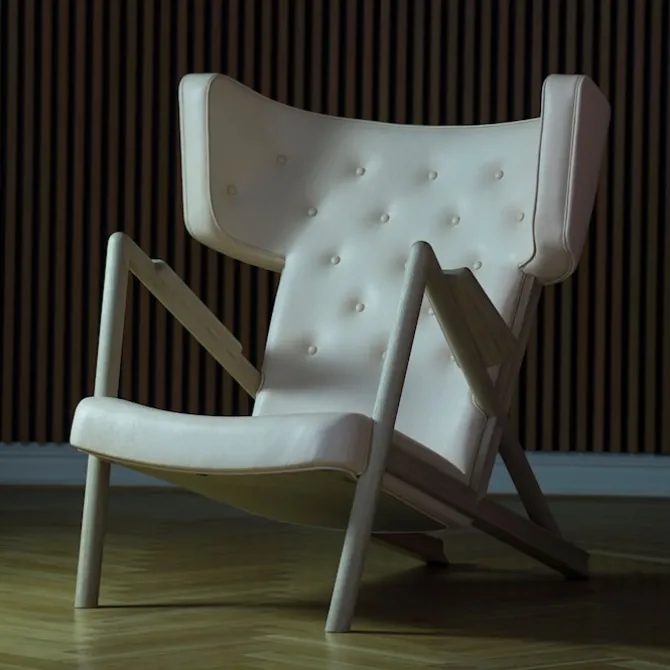 Grasshopper stol Walnut