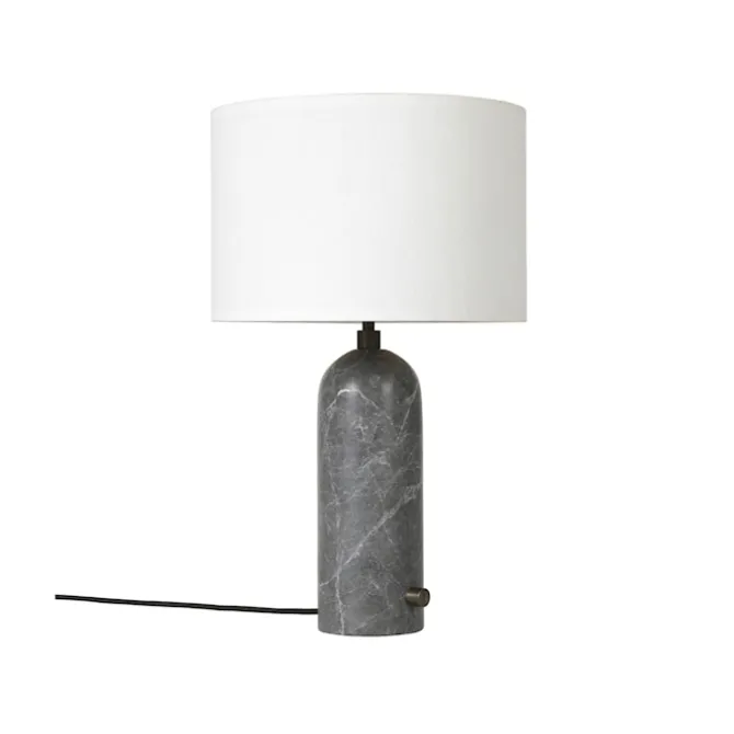 Gravity bordlampe liten grå marmor
