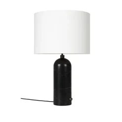 Gravity bordlampe stor svart marmor