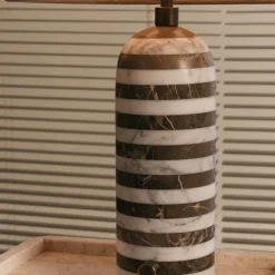 Gravity bordlampe stor svart marmor