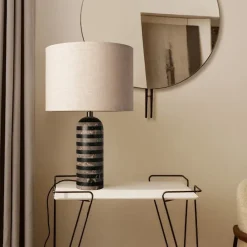 Gravity bordlampe stor svart stål