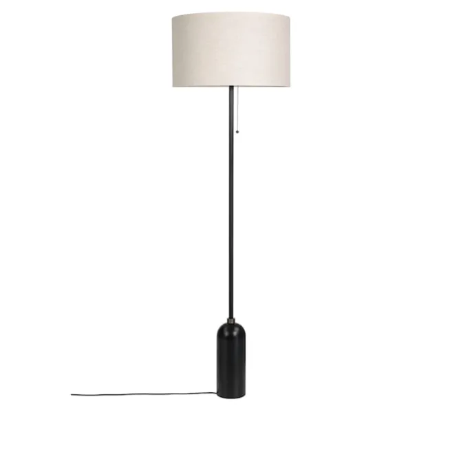 Gravity gulvlampe svart stål