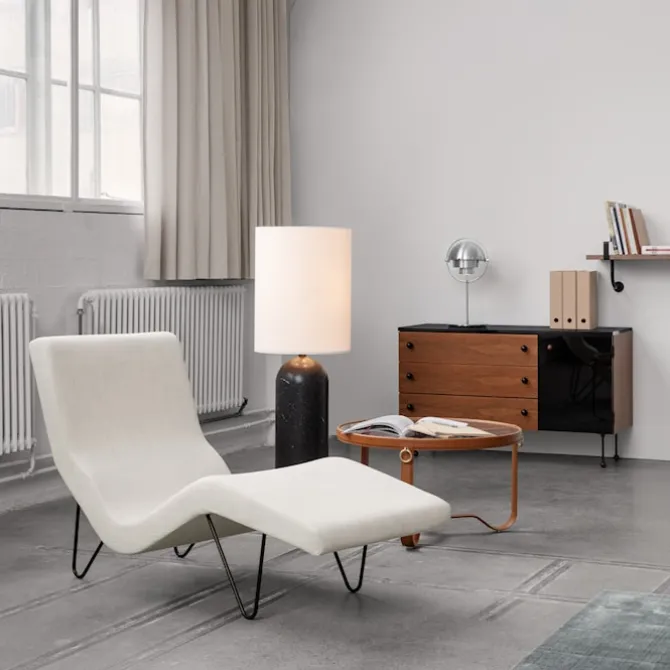 Gravity gulvlampe XL Low svart marmor