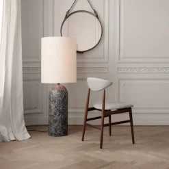 Gravity gulvlampe XL Low grå marmor