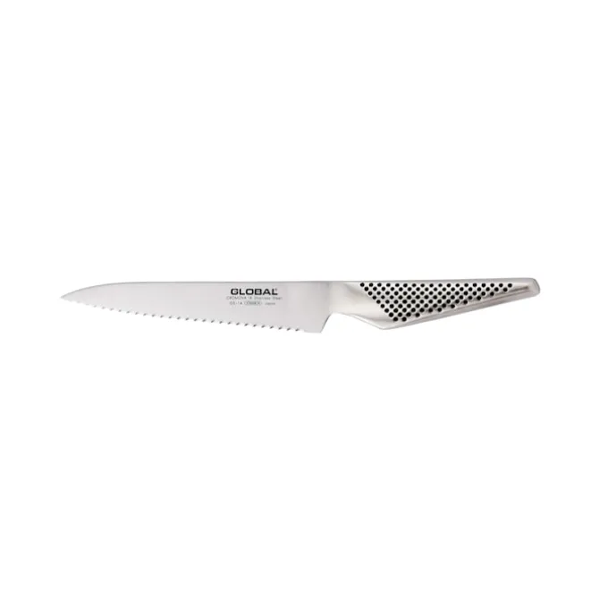 GS-14 Allroundkniv med tannslipt egg 15 cm