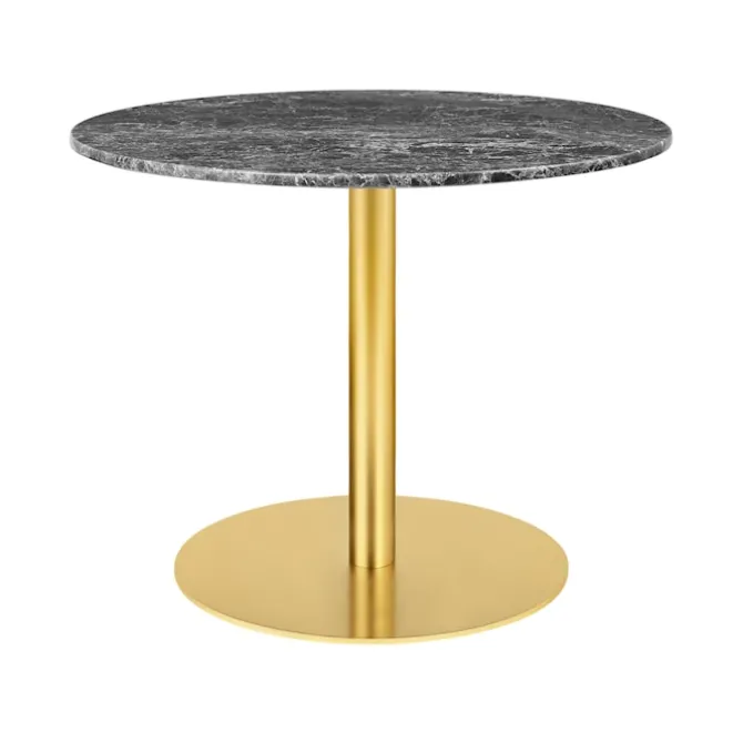 GUBI 1.0 loungebord Ø80 cm messing