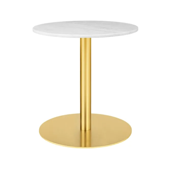 GUBI 1.0 loungebord Ø60 cm messing