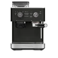 Halvautomatisk espressomaskin med kvern støpejern sort 5KES6551EBK