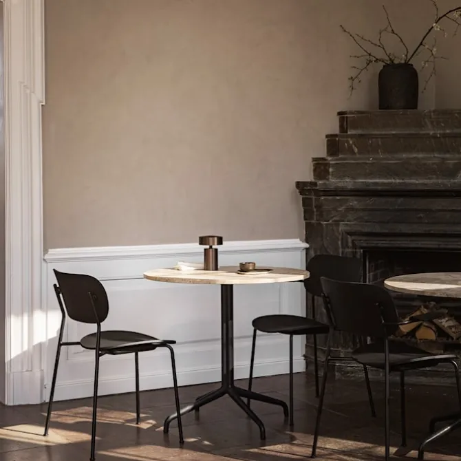 Harbour Column spisebord Star Ø60 cm