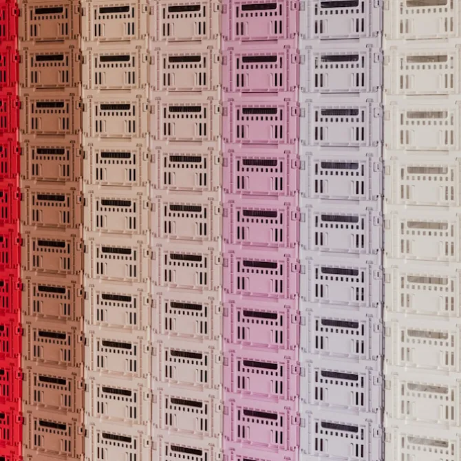 HAY Colour Crate Mini oppbevaringsbokser 2-pakning