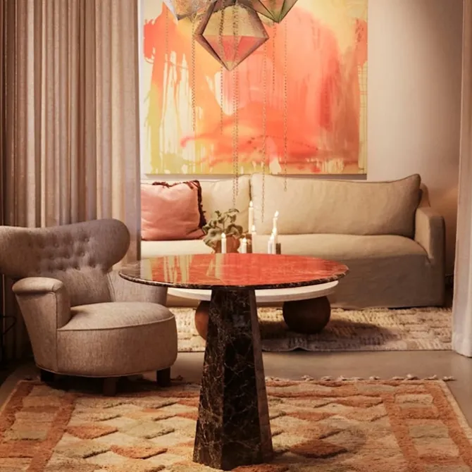 Hexagon Dining Table Ø90