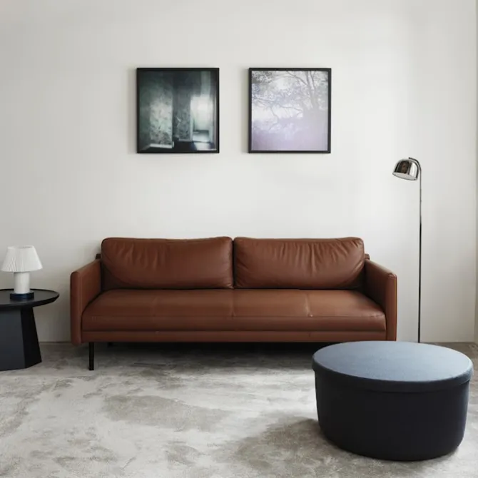Hide Storage Pouf Large