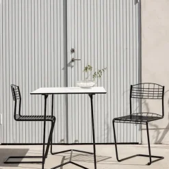 High Tech spisegruppebord 110x70cm & 4 stoler