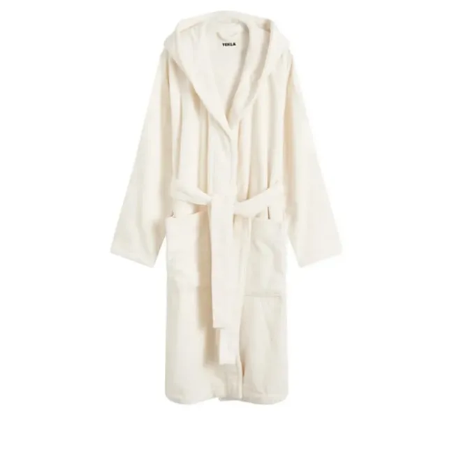 Hooded Bathrobe Ivory