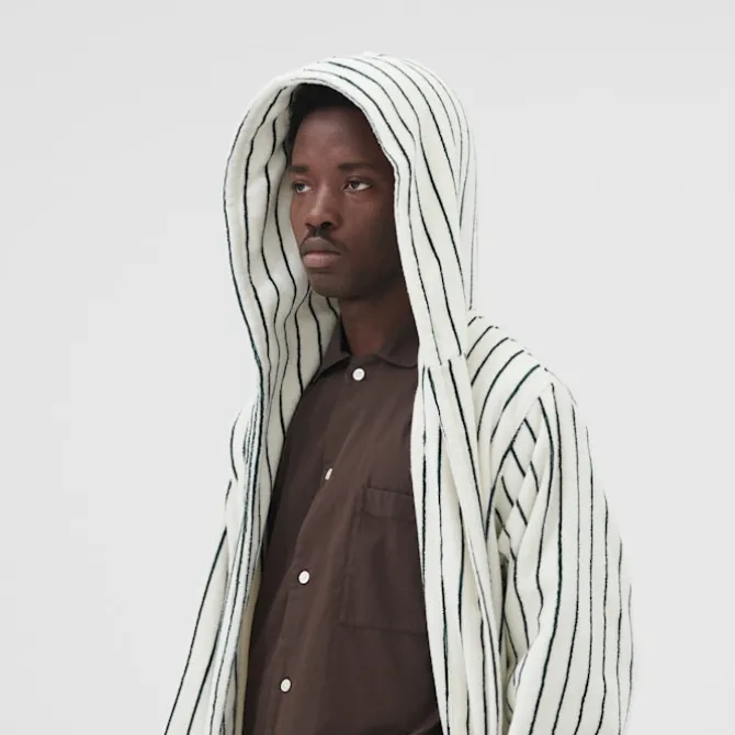 Hooded Bathrobe Racing Green