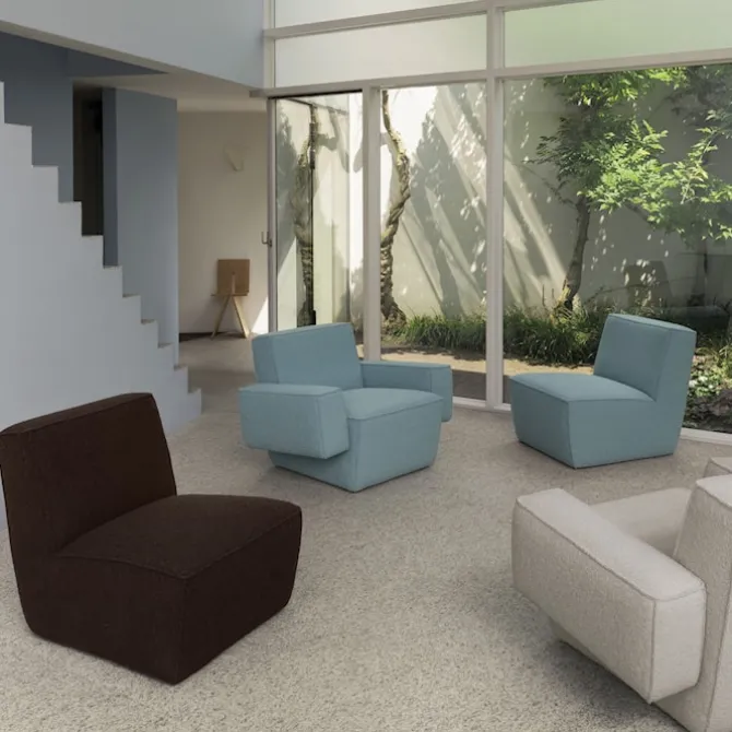 Hunk Lounge Chair With Armrests