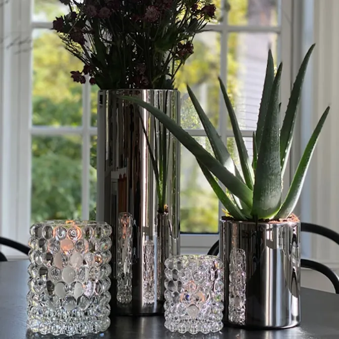 Hurricane Lamp Boule Large Clear
