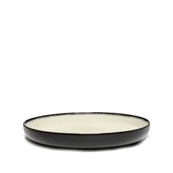 Høy plate Dé hvit/svart XL VAR D