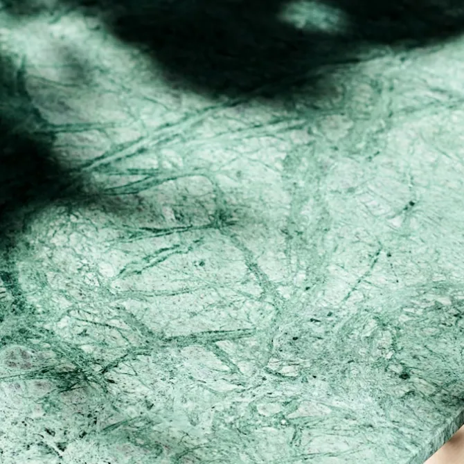 In Between Bar Table SK21 Marble Verde Guatemala Top